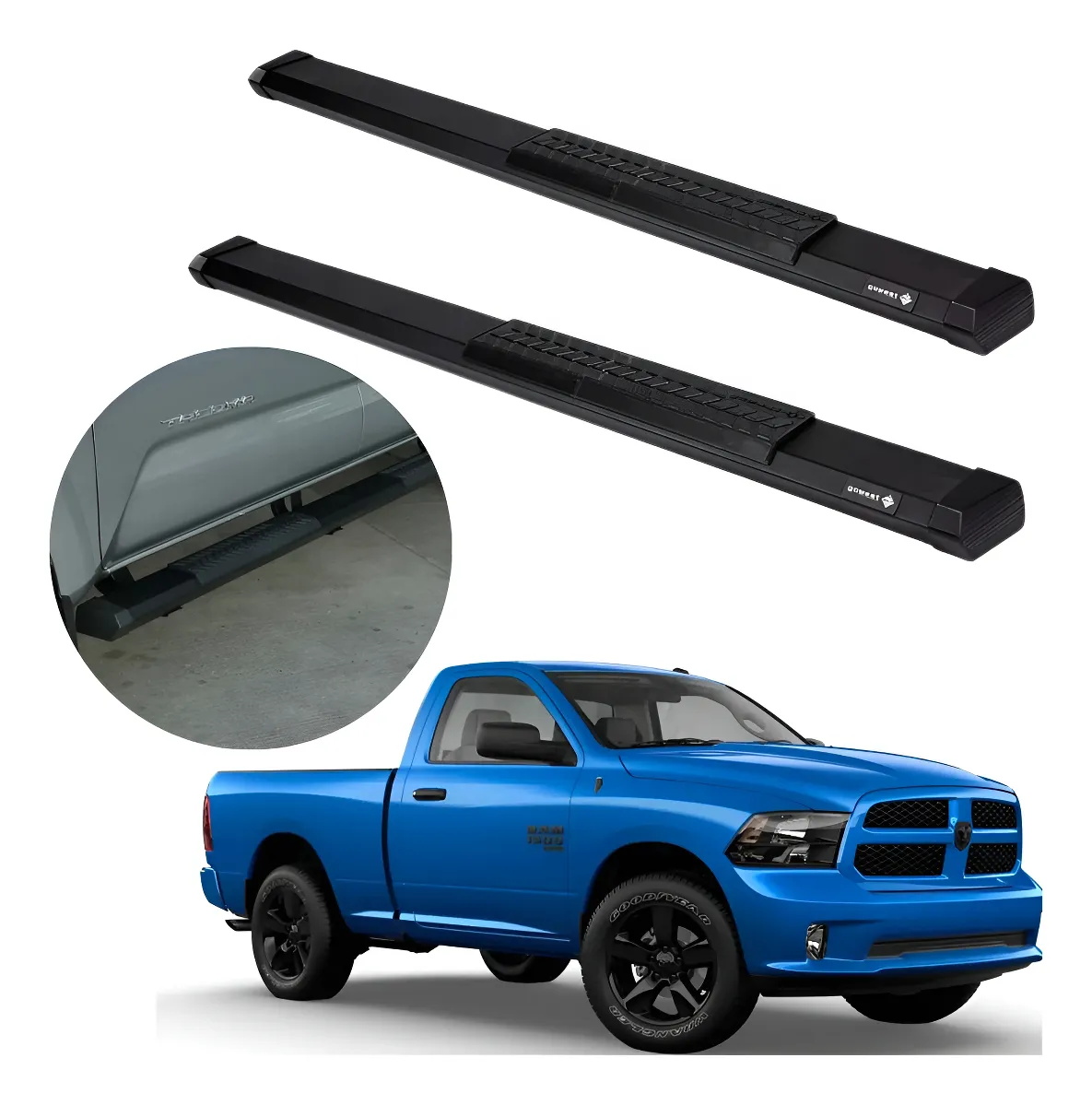 Estribos Serie 500 Ram 1500 / 2500 Cabina Sen 2009 - 2023 - Image 1