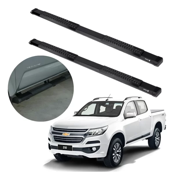Estribos Serie 500 Chevrolet S10 2016 - 2022 Doble Cabina
