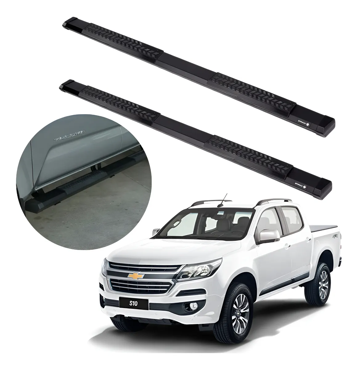 Estribos Serie 500 Chevrolet S10 2016 - 2022 Doble Cabina - Image 1