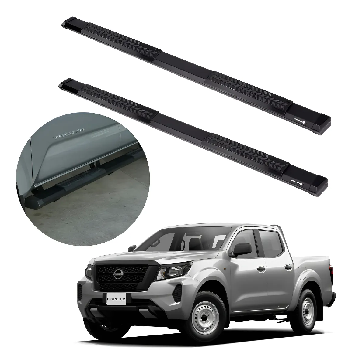 Estribos Serie 500 Para Nissan Np300 Frontier 2016 - 2023 - Image 1