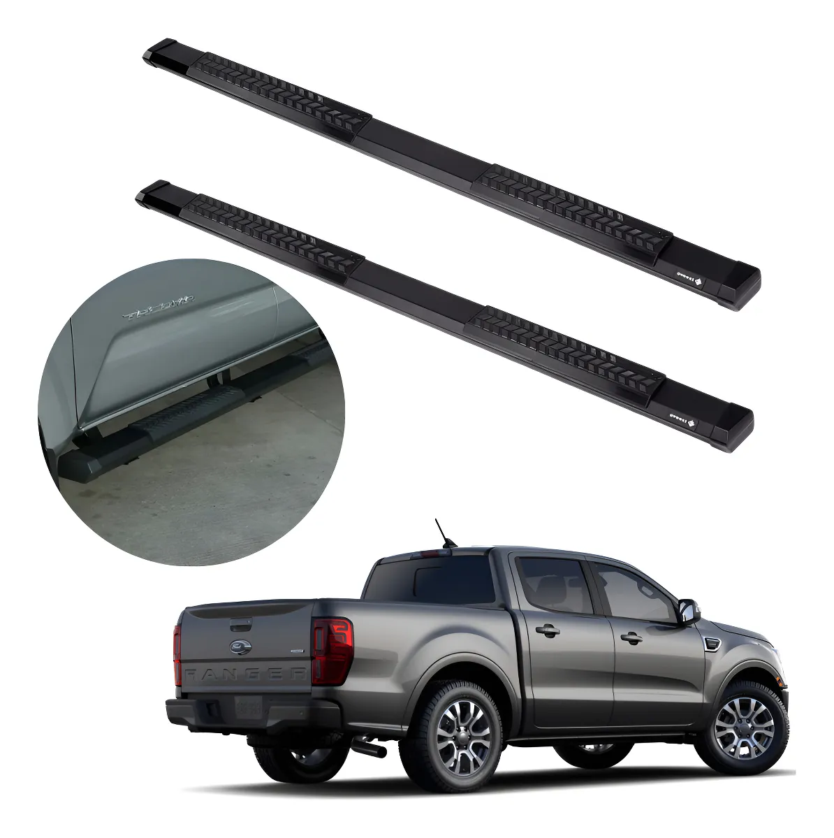 Estribos Serie 500 Para Ford Ranger 2013 - 2022 Doble Cabina - Image 1