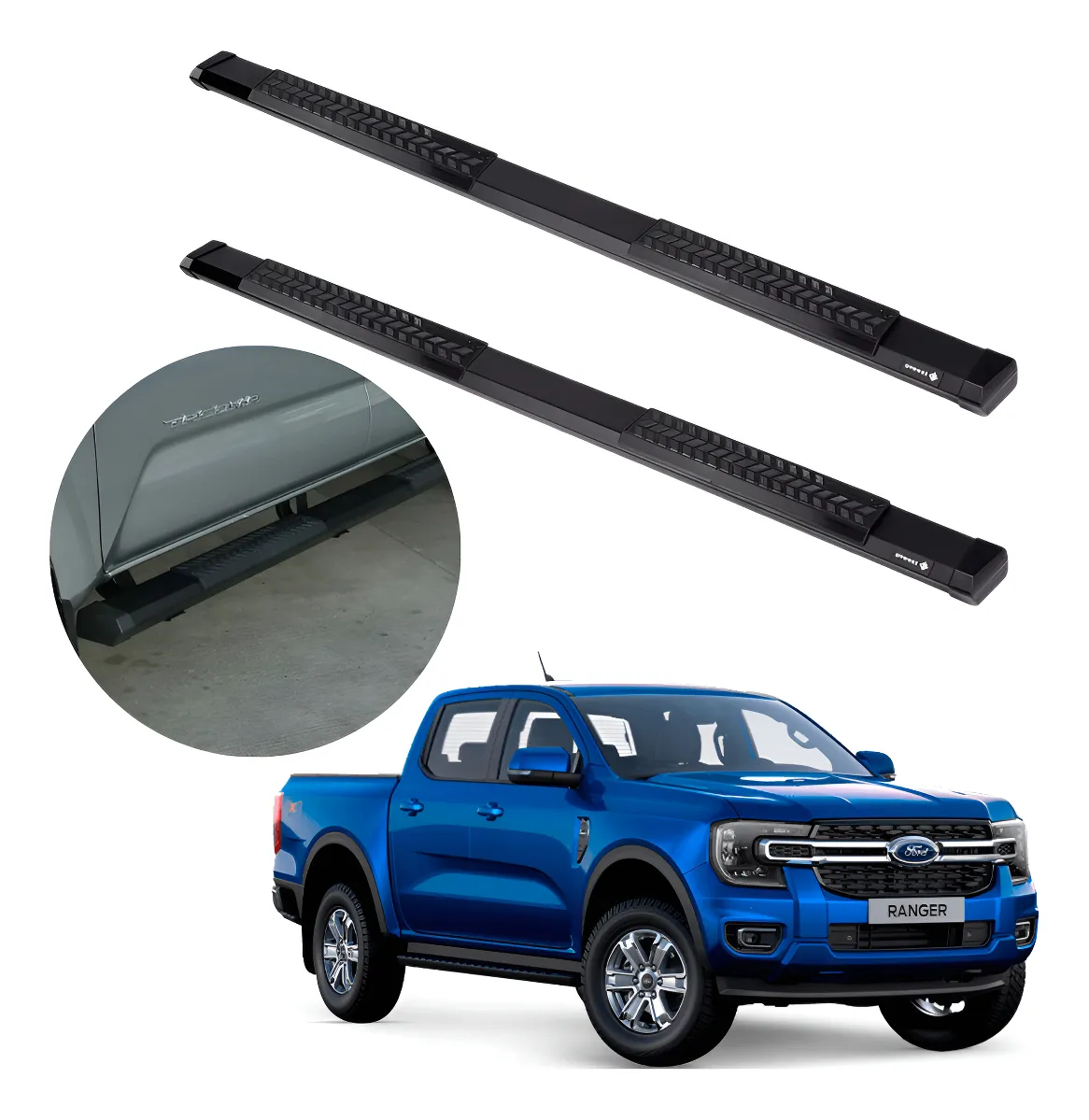 Estribos Serie 500 Para Ford Ranger 2023 - 2024 Doble Cabina - Image 1