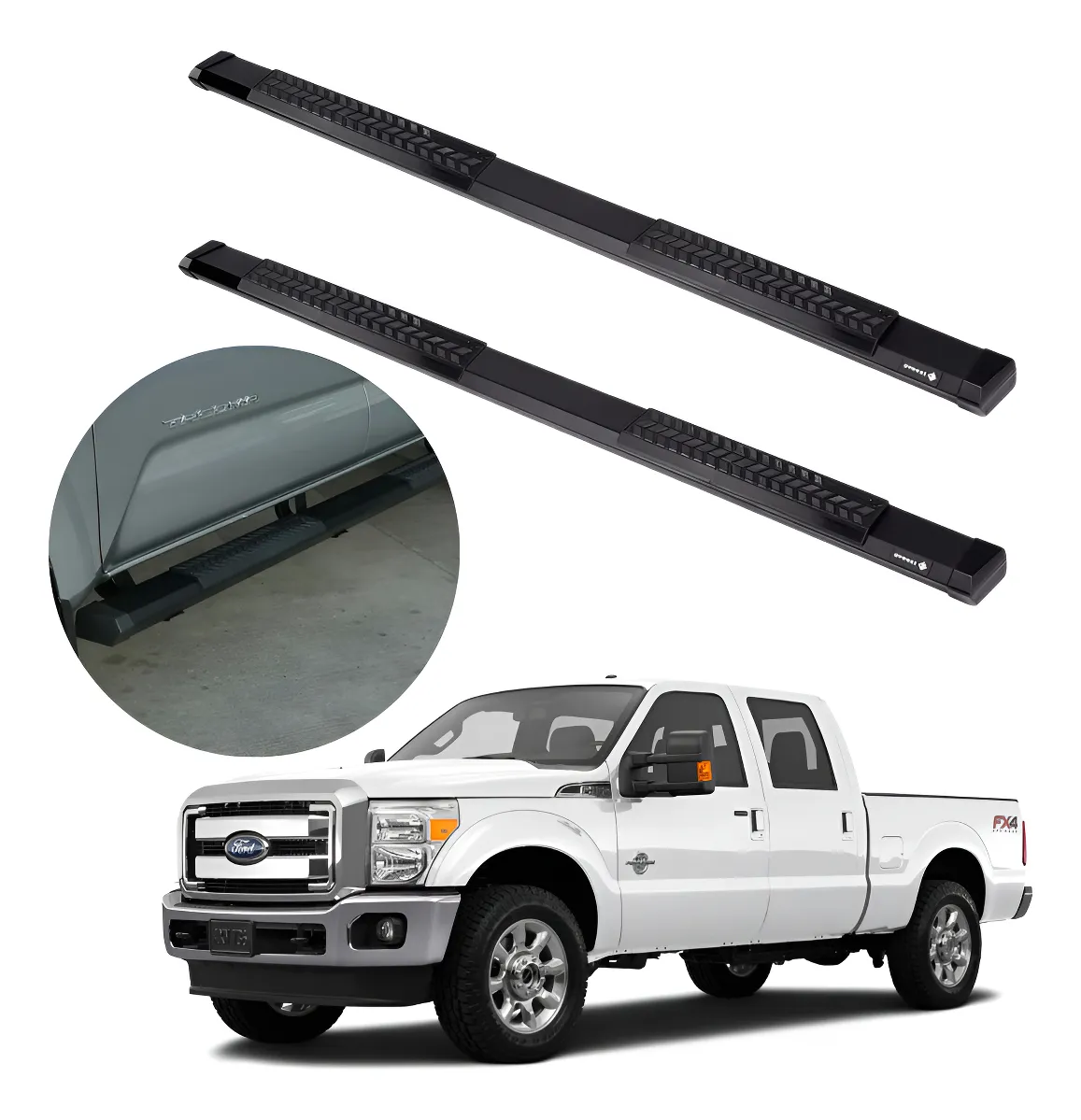 Estribos Serie 500 Para Super Duty Doble Cabina 1999 - 2016 - Image 1