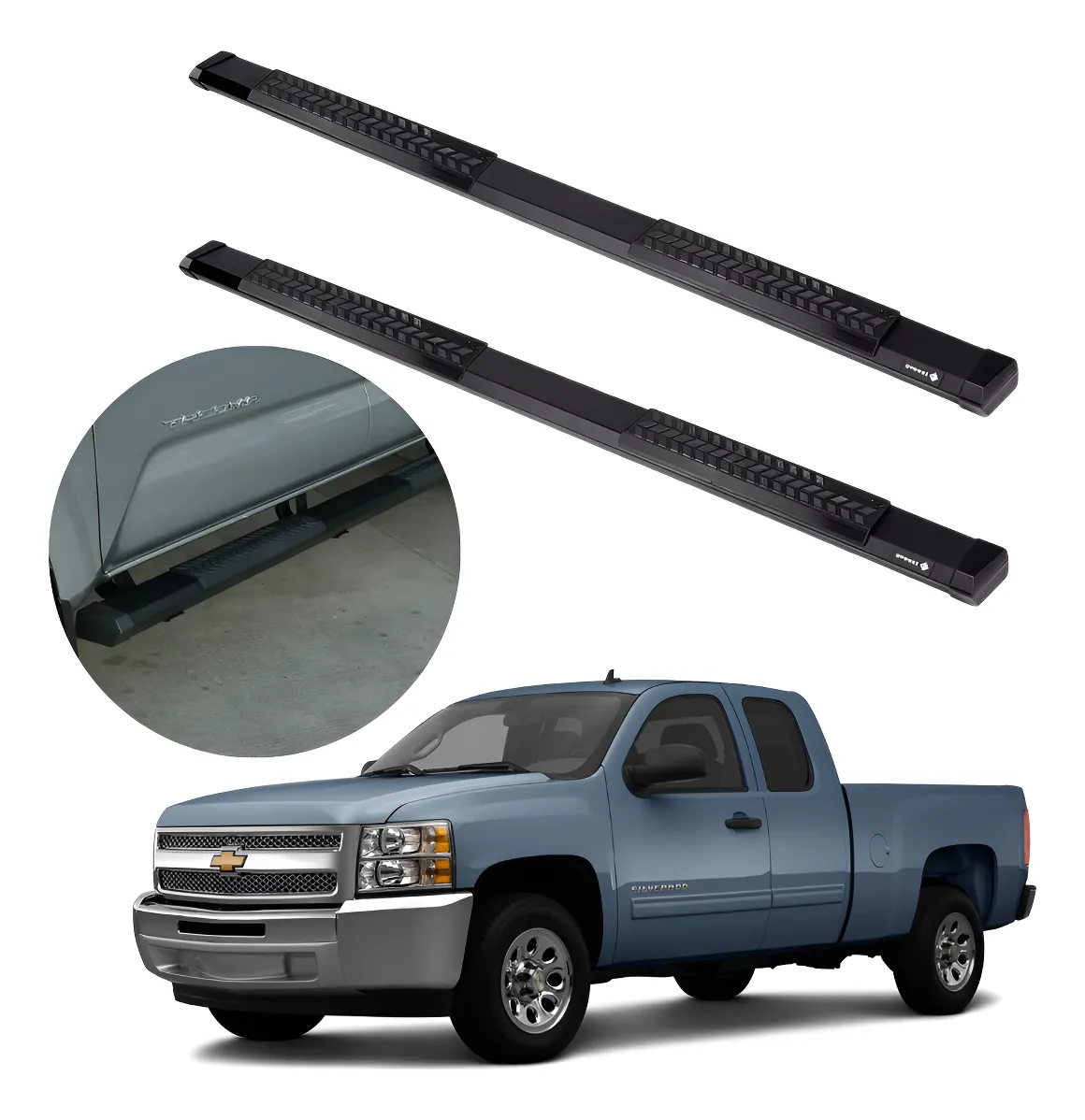 Estribos Platinum Serie 500 Silverado 2007 - 2013 Doble Cab - Image 1