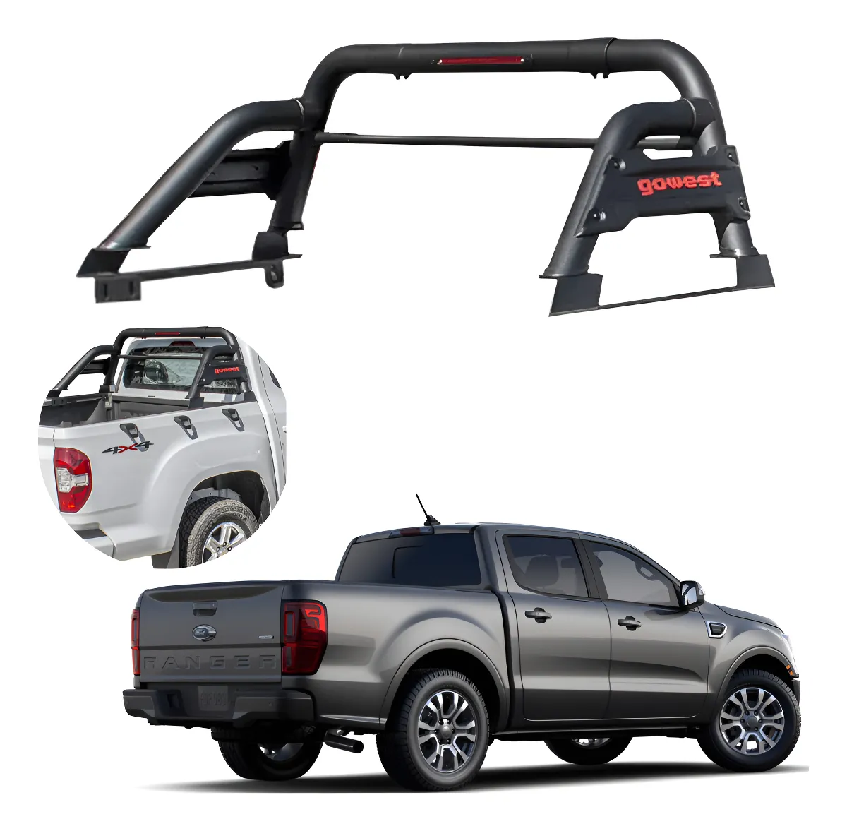 Roll Bar Trail Compatible Con Ford Ranger 2012 - 2022 - Image 1