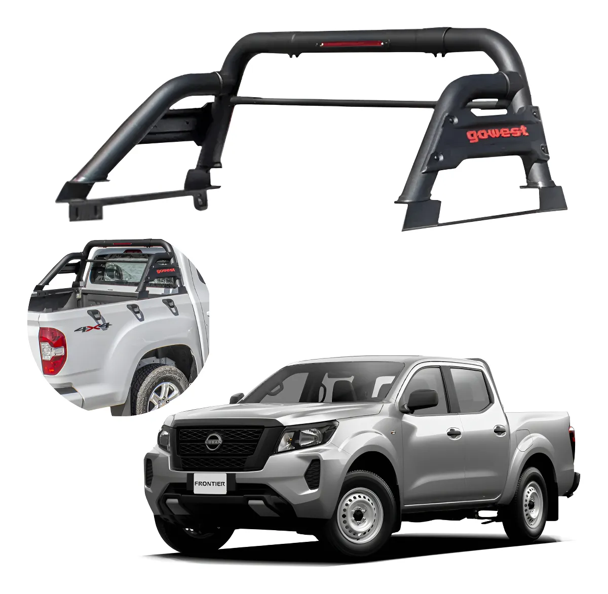 Roll Bar Trail Compatible Nissan Np300 Frontier 2008 - 2023 - Image 1