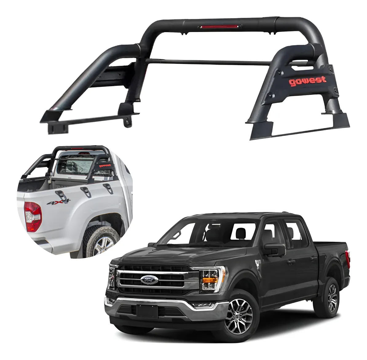 Roll Bar Trail Compatible Con Ford F-150 Lobo 2007 - 2024 - Image 1