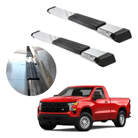 Estribos Serie 500 Para Silverado 2019 - 2024 Cabina Regular