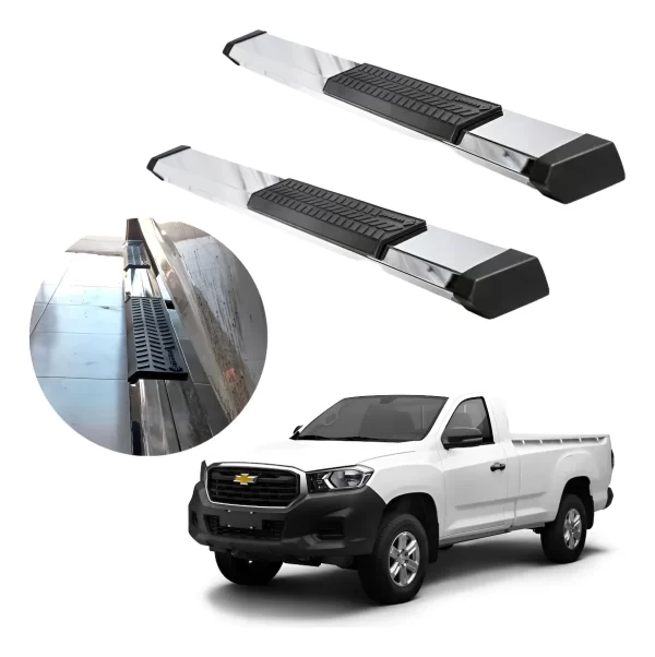 Estribos Serie 500 Chevrolet S10 Max 2023 - 2024 Cabina Sen