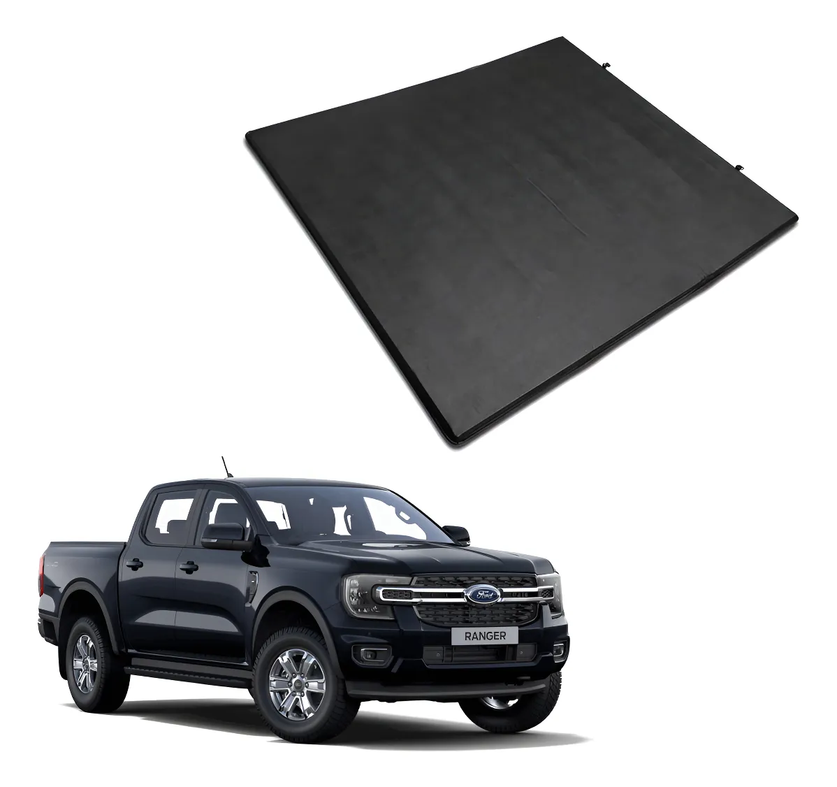 Tapa Cubre Batea Soft Tri Fold Ford Ranger 2012 - 2019 - Image 1
