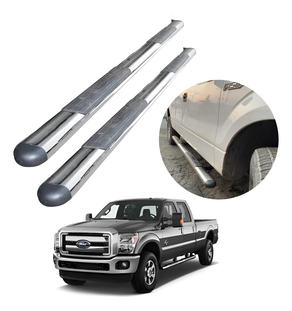Estribos Gh Para Ford Super Duty Doble Cabina 2007 - 2016 - Image 1