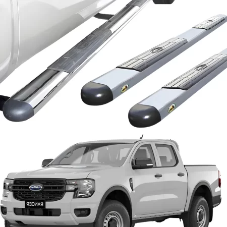 Estribos Gh Cromados Ford Ranger Doble Cabina 2013 - 2022