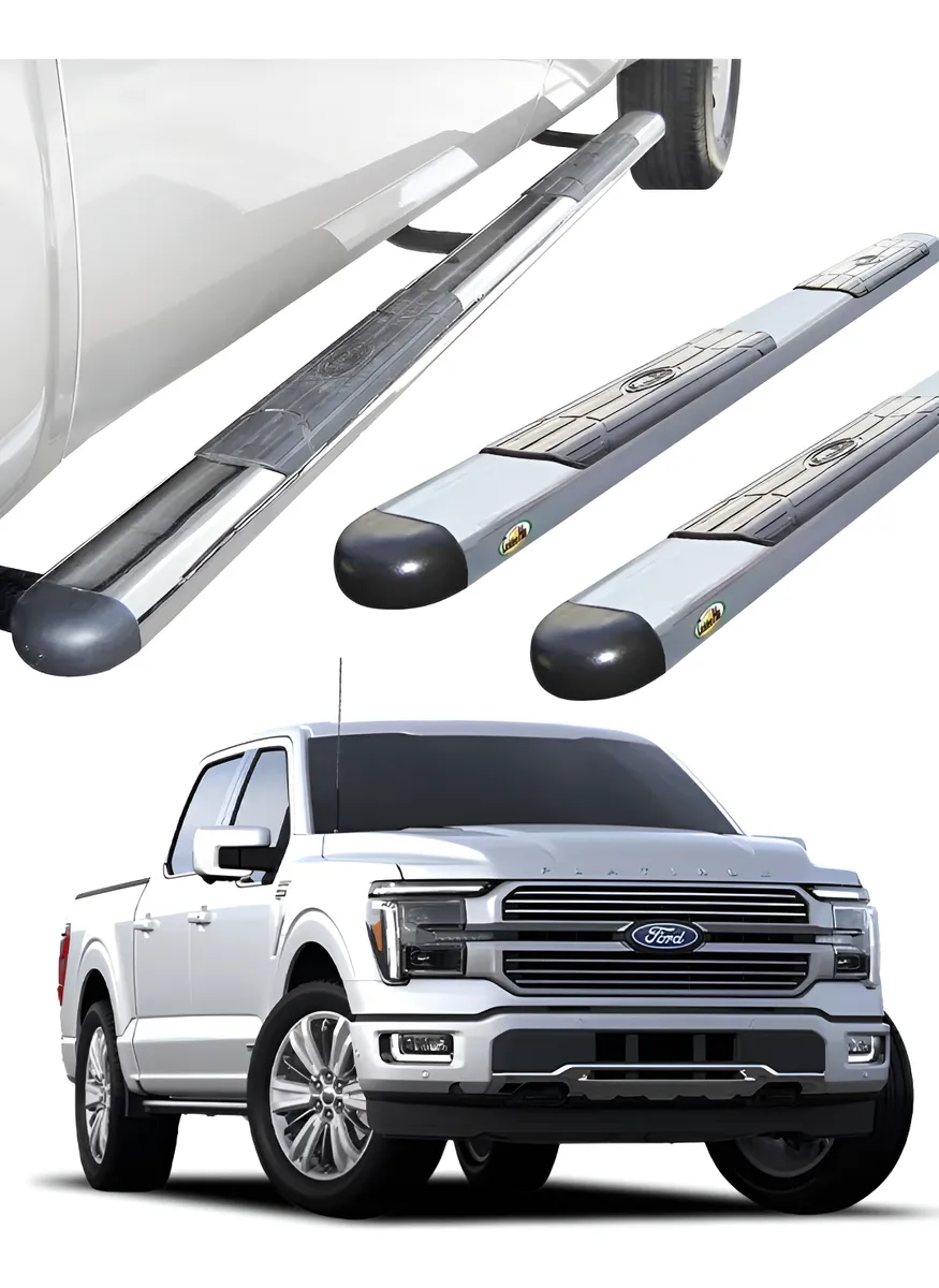 Estribos Gh Cromados P/ Ford F-150 Doble Cabina 2015 - 2024 - Image 1