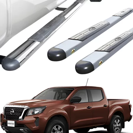 Estribos Gh Cromados Para Nissan Np300 Frontier 2016 - 2024
