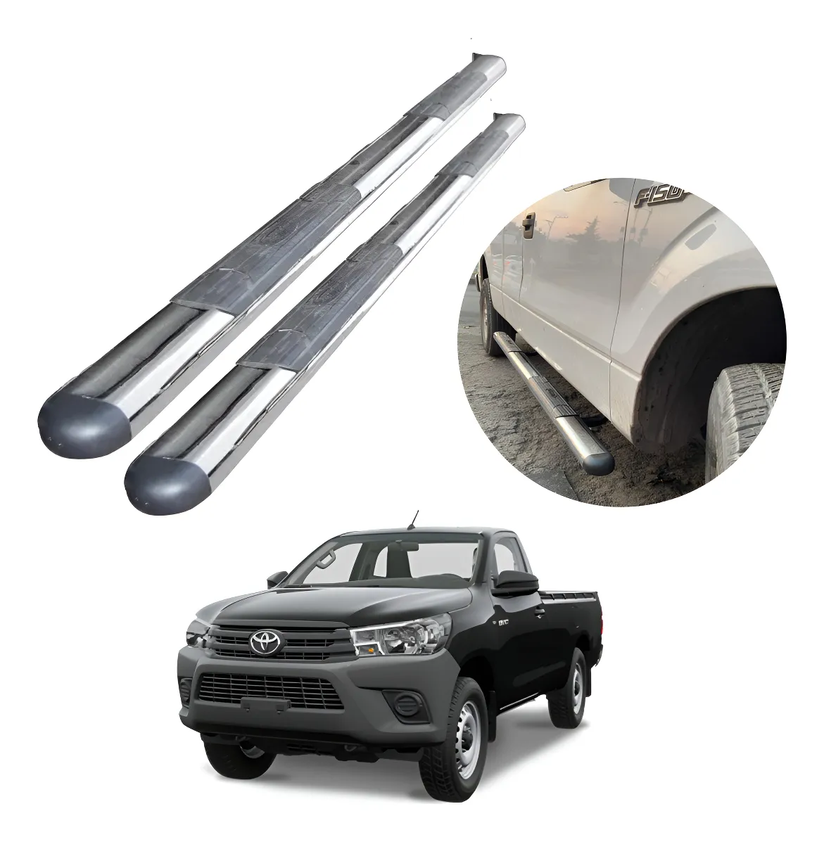 Estribos Gh Para Toyota Hilux 2016 - 2020 - Image 1