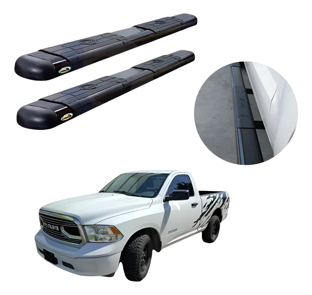 Estribos Gh Para Dodge Ram Cabina Sencilla 2002 - 2008 - Image 1