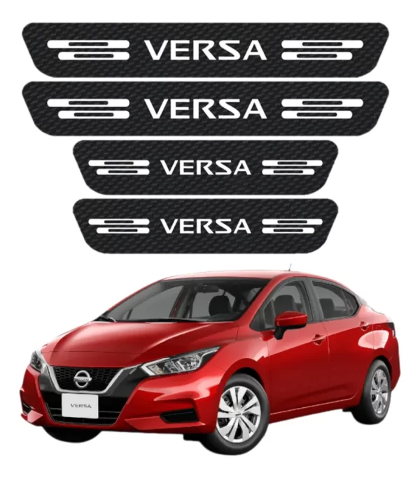 Protección De Estribos 4 Puertas Para Nissan Versa Diseño 5