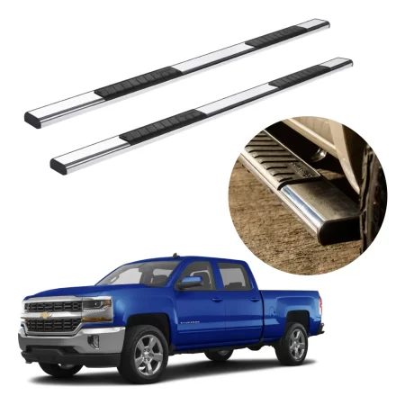 Estribos Serie 100 Para Chevrolet Silverado 2014 - 2018