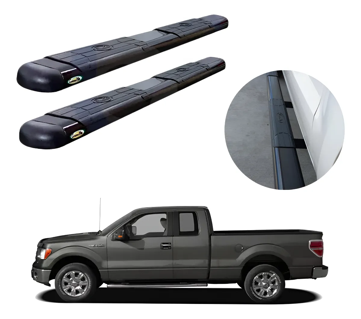 Estribos Gh Para Ford F-250 Cabina Y Media 1999 - 2009 - Image 1