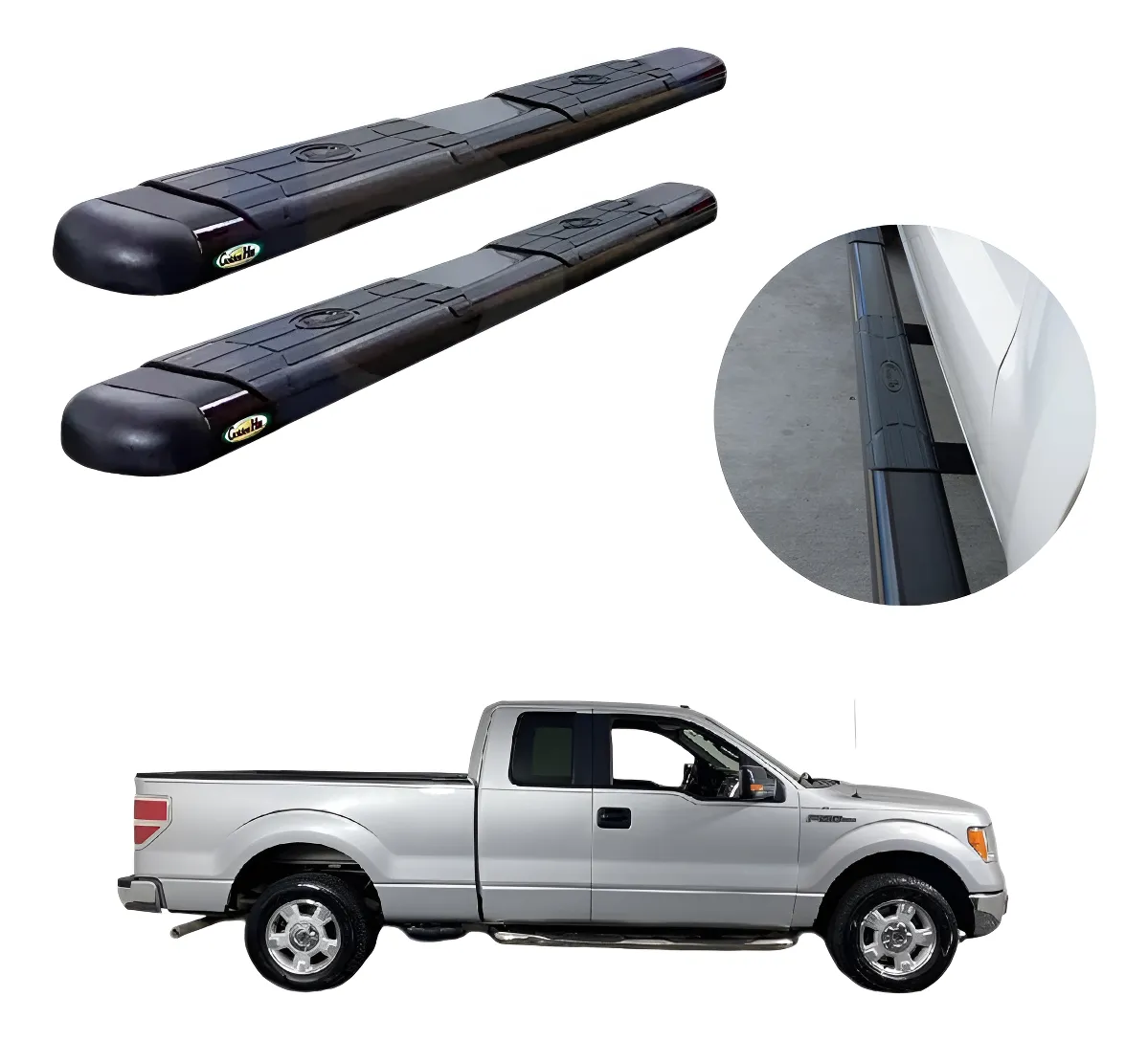 Estribos Gh Para Ford Lobo Cabina Y Media  2004 - 2014 - Image 1