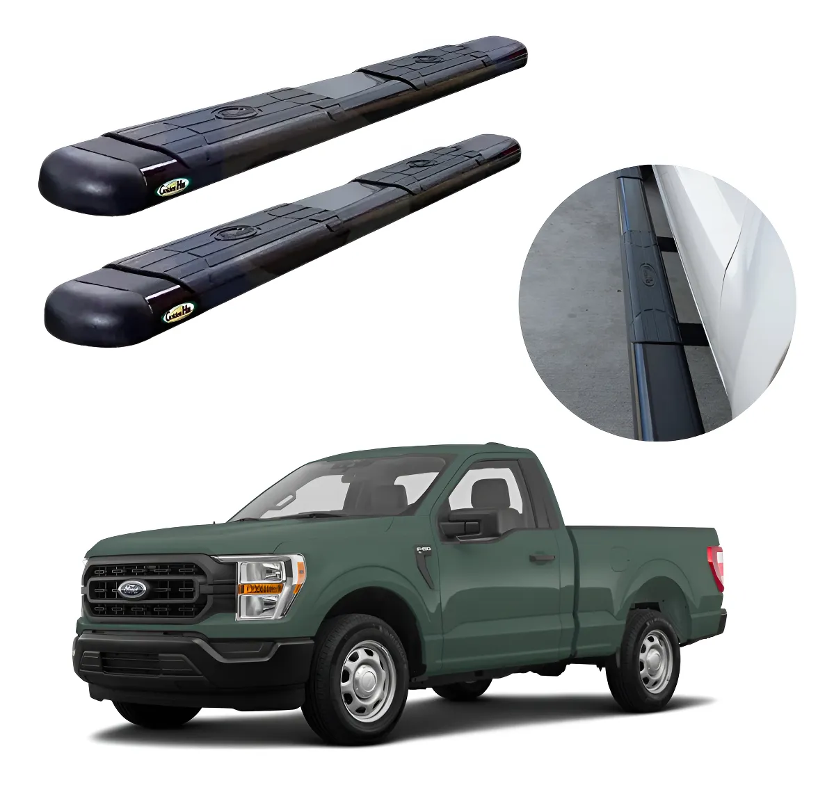 Estribos Gh Para Ford F-150 Cabina Sencilla 2015 - 2021 - Image 1