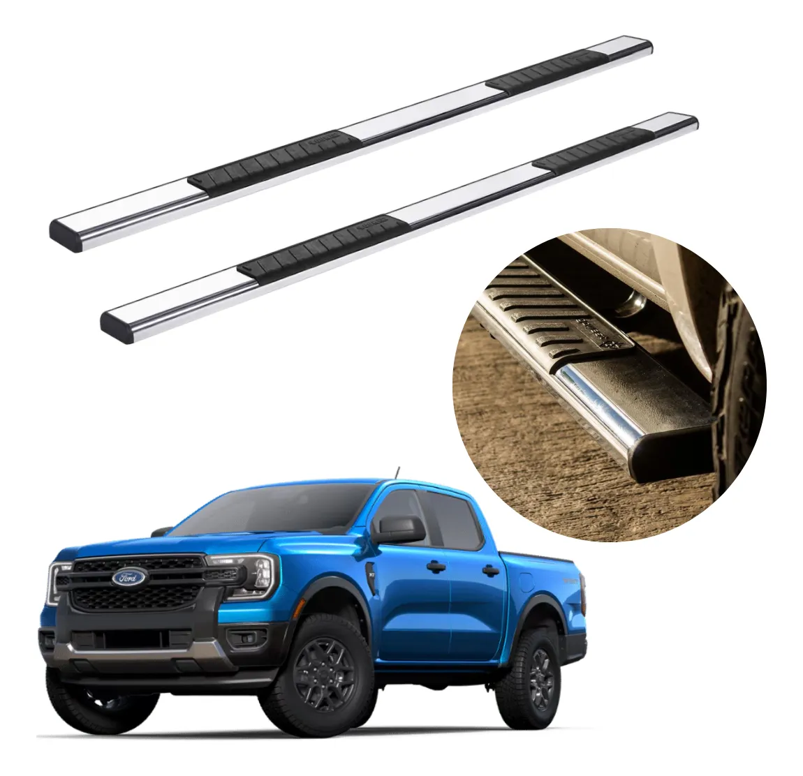 Estribos Serie 100 Compatibles Con Ford Ranger 2023 - 2024 - Image 1