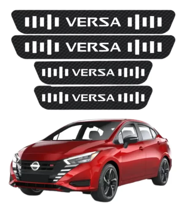 Sticker Protección De Estribos Para Nissan Versa Diseño 8