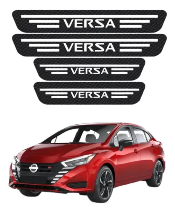 Sticker Protección De Estribos Para Nissan Versa Diseño 9