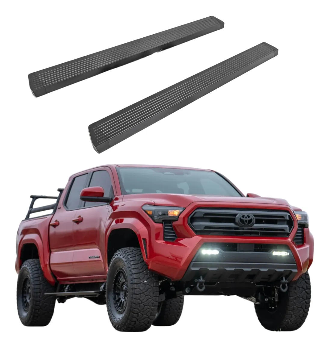 Estribos Electricos Rough Country Para Toyota Tacoma 2024 - Image 1