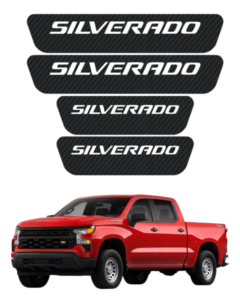 Sticker Protector De Estribos Para Chevrolet Silverado - Image 1