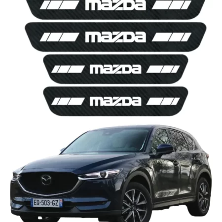 Protección De Estribos Fibra De Carbono Mazda Cx5