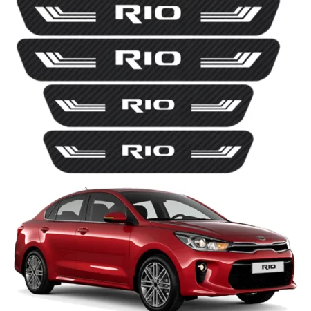 Sticker Protección De Estribos Para Kia Rio Diseño 4