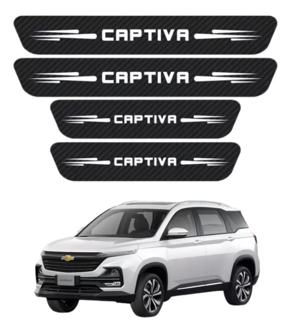 Sticker Protección De Estribos Para Chevrolet Captiva