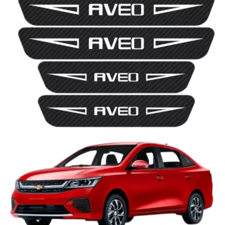 Sticker Protección De Estribos Para Chevrolet Aveo Diseño 6