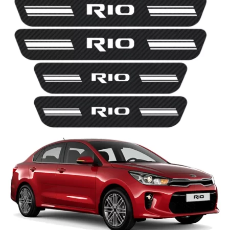 Sticker Protección De Estribos Para Kia Rio Diseño 3