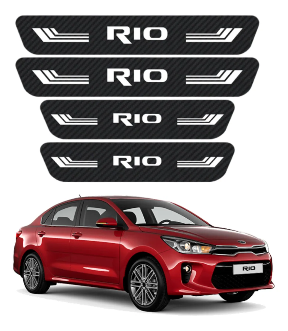 Sticker Protección De Estribos Para Kia Rio Diseño 4 - Image 1