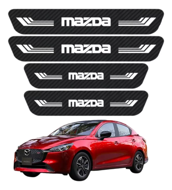 Sticker Protección De Estribos Puertas Mazda Diseño 4