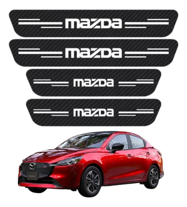 Sticker Protección De Estribos Puertas Mazda Diseño 7