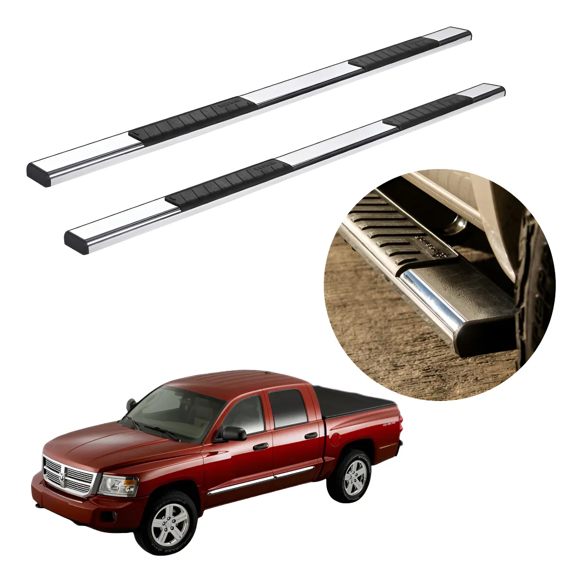 Estribos Serie 100 Compatibles Con Dodge Dakota 2005 - 2012 - Image 1