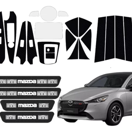 Kit Car Proteccion De Ppf Y Fibra De Carbono Mazda 2 20-23