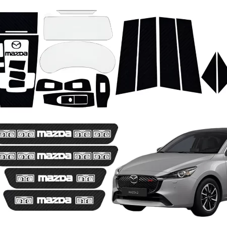 Kit Car Ppf Y Fibra De Carbono Mazda 2 20-23 Hb/sedan Manual