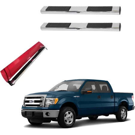 Estribos Recto Para Ford F150 Lobo 2004 - 2014