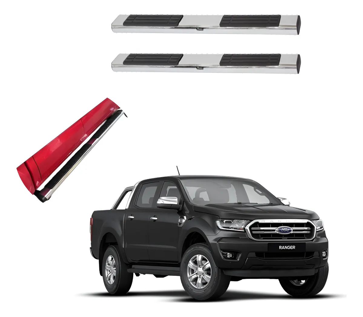 Estribos Recto Para Ford Ranger 2013 - 2022 - Image 1