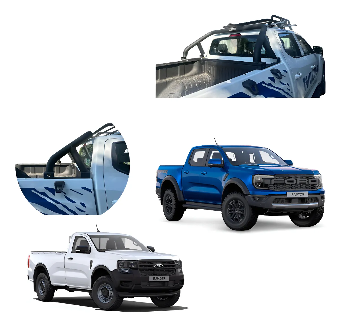 Roll Bar Oslo Para Ford Ranger 2016 - 2024+ - Image 1