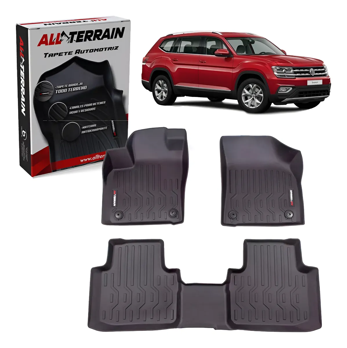 Juego De Tapetes All Terrain Para Vw Teramont 2017 Al 2020 - Image 1