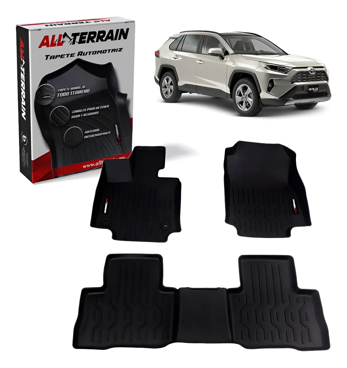 Juego De Tapetes All Terrain Para Rav-4 Hybrid 2019 2024 - Image 1