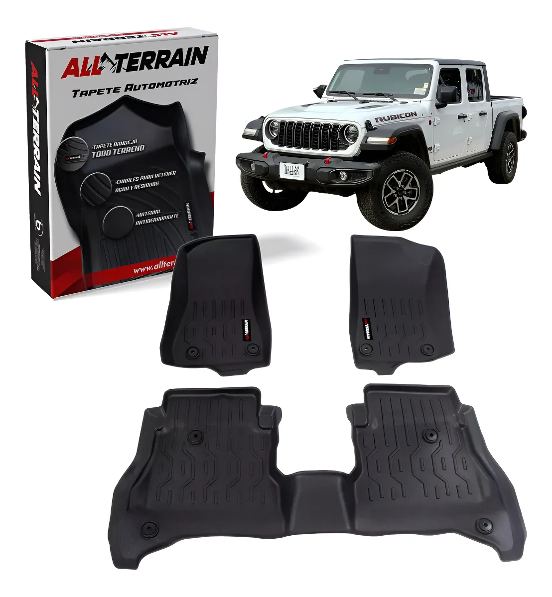 Juego De Tapetes All Terrain Para Jeep Gladiator 2019 2024 - Image 1