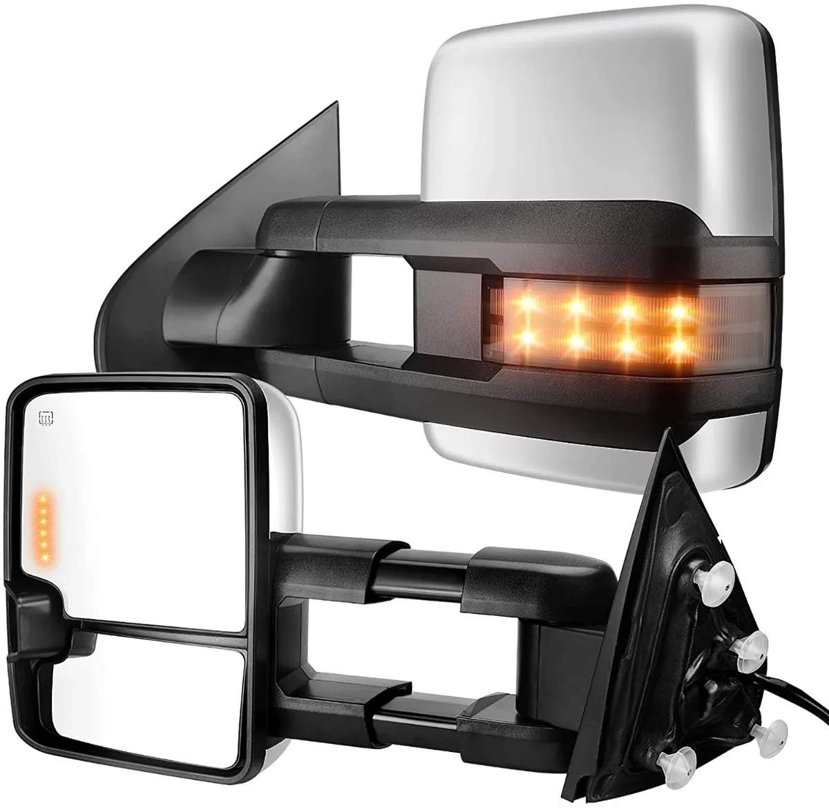 2 Espejos Heavy Duty Cromado Led  Silverado Sierra 2014-2018 - Image 10