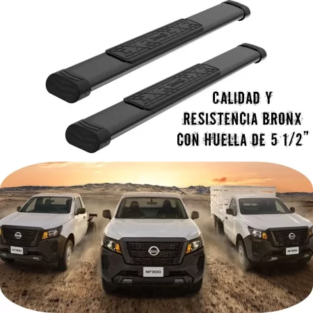 Estribos Nissan Frontier 2016 - 2022 4 Cil Cabina Sencilla - Image 11