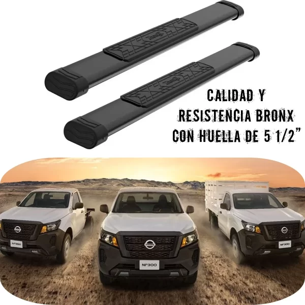 Estribos Nissan Frontier 2016 - 2022 4 Cil Cabina Sencilla